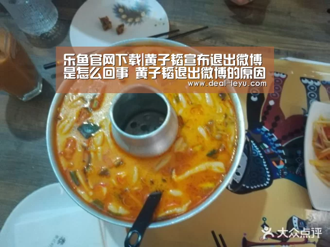 乐鱼官网下载|黄子韬宣布退出微博是怎么回事 黄子韬退出微博的原因